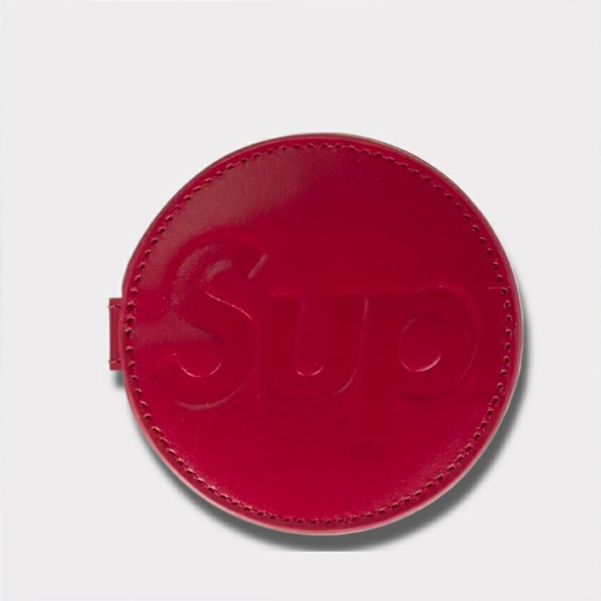 supreme シュプリーム レザー ポケット ミラー レッド 赤 25 SS